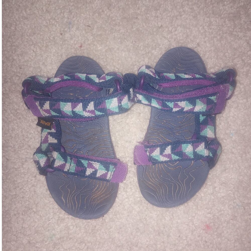 Infant Teva Sandals 4‎ Sport Lightweight Adjustable Purple/Blue